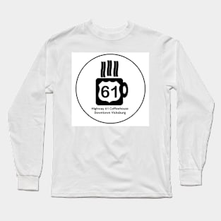 61 coffee logo in a circle Long Sleeve T-Shirt